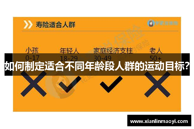 如何制定适合不同年龄段人群的运动目标？